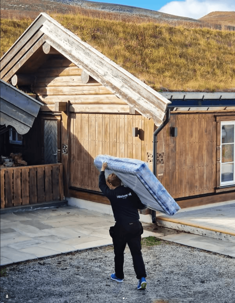 Levering til hytten