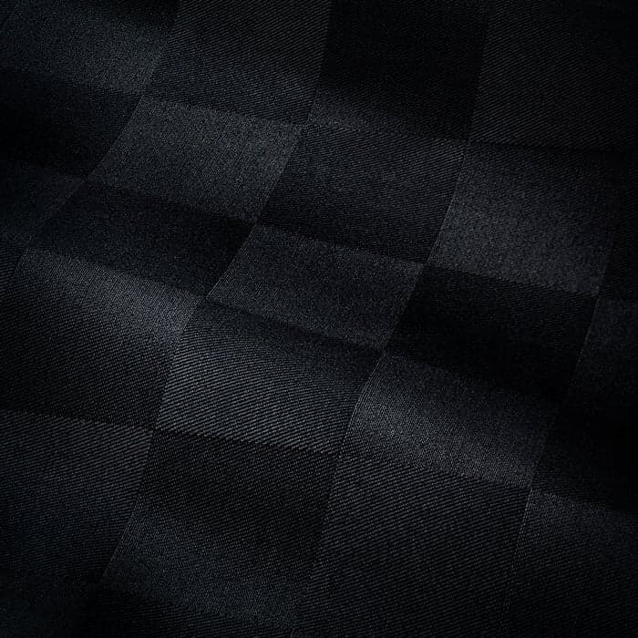Solid Black Check